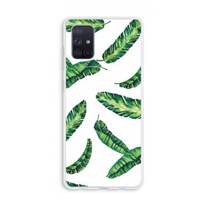 CaseCompany Lange bladeren: Galaxy A71 Transparant Hoesje
