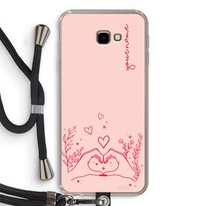 CaseCompany Love is in the air: Samsung Galaxy J4 Plus Transparant Hoesje met koord