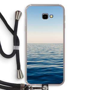 CaseCompany Water horizon: Samsung Galaxy J4 Plus Transparant Hoesje met koord