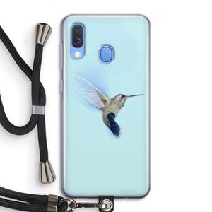 CaseCompany Kolibri: Samsung Galaxy A40 Transparant Hoesje met koord