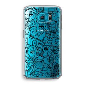 CaseCompany Vexx Black City : Samsung Galaxy S6 Transparant Hoesje