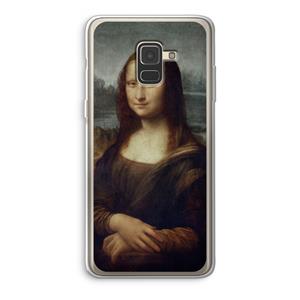 CaseCompany Mona Lisa: Samsung Galaxy A8 (2018) Transparant Hoesje