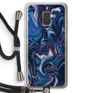 CaseCompany Mirrored Mirage: Samsung Galaxy A8 (2018) Transparant Hoesje met koord