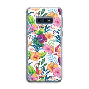 CaseCompany Tropisch 2: Samsung Galaxy S10e Transparant Hoesje