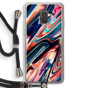 CaseCompany Quantum Being: Samsung Galaxy A8 (2018) Transparant Hoesje met koord