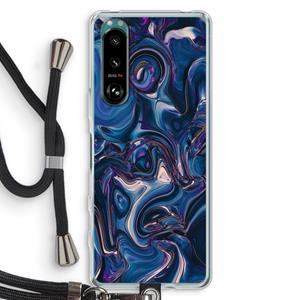 CaseCompany Mirrored Mirage: Sony Xperia 5 III Transparant Hoesje met koord