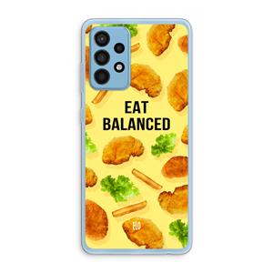 CaseCompany Eat Balanced: Samsung Galaxy A52 Transparant Hoesje