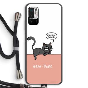 CaseCompany GSM poes: Xiaomi Redmi Note 10 5G Transparant Hoesje met koord