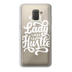 CaseCompany Hustle Lady: Samsung Galaxy A8 (2018) Transparant Hoesje