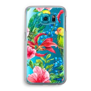 CaseCompany Papegaaien: Samsung Galaxy S6 Transparant Hoesje