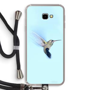 CaseCompany Kolibri: Samsung Galaxy J4 Plus Transparant Hoesje met koord