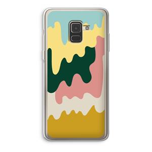 CaseCompany Baar B: Samsung Galaxy A8 (2018) Transparant Hoesje