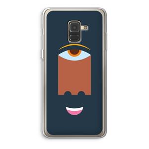 CaseCompany Mono M: Samsung Galaxy A8 (2018) Transparant Hoesje