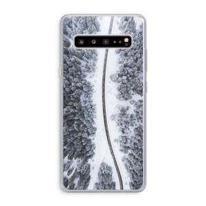 CaseCompany Snøfall: Samsung Galaxy S10 5G Transparant Hoesje