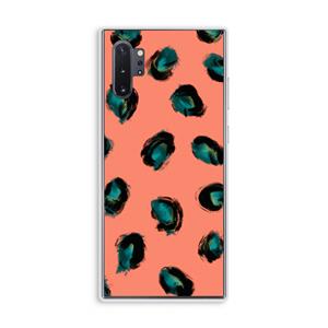 CaseCompany Pink Cheetah: Samsung Galaxy Note 10 Plus Transparant Hoesje