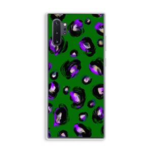 CaseCompany Green Cheetah: Samsung Galaxy Note 10 Plus Transparant Hoesje
