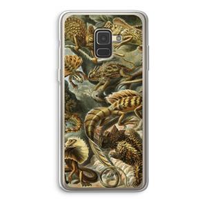 CaseCompany Haeckel Lacertilia: Samsung Galaxy A8 (2018) Transparant Hoesje