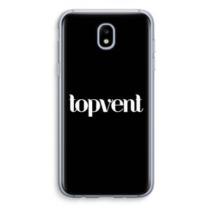 CaseCompany Topvent Zwart: Samsung Galaxy J5 (2017) Transparant Hoesje