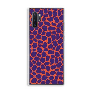 CaseCompany Purple Giraffe: Samsung Galaxy Note 10 Plus Transparant Hoesje