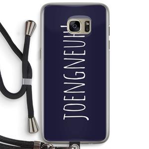 CaseCompany Joengneuh!: Samsung Galaxy S7 Edge Transparant Hoesje met koord