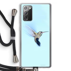 CaseCompany Kolibri: Samsung Galaxy Note 20 / Note 20 5G Transparant Hoesje met koord
