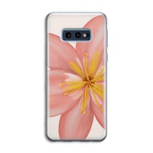 CaseCompany Pink Ellila Flower: Samsung Galaxy S10e Transparant Hoesje