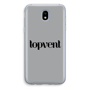 CaseCompany Topvent Grijs Zwart: Samsung Galaxy J5 (2017) Transparant Hoesje