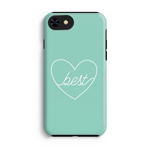 CaseCompany Best heart pastel: iPhone SE 2020 Tough Case
