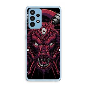 CaseCompany Hell Hound and Serpents: Samsung Galaxy A52 Transparant Hoesje