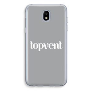 CaseCompany Topvent Grijs Wit: Samsung Galaxy J5 (2017) Transparant Hoesje