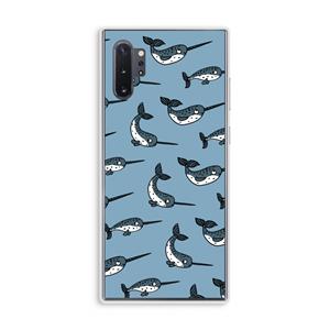 CaseCompany Narwhal: Samsung Galaxy Note 10 Plus Transparant Hoesje