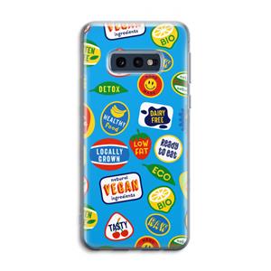 CaseCompany Fruitsticker: Samsung Galaxy S10e Transparant Hoesje