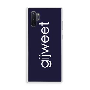 CaseCompany Gijweet: Samsung Galaxy Note 10 Plus Transparant Hoesje