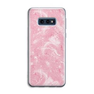 CaseCompany Abstract Painting Pink: Samsung Galaxy S10e Transparant Hoesje