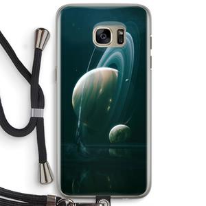 CaseCompany Mercurius: Samsung Galaxy S7 Edge Transparant Hoesje met koord