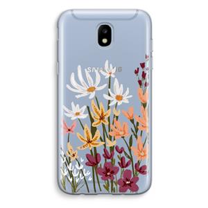 CaseCompany Painted wildflowers: Samsung Galaxy J5 (2017) Transparant Hoesje
