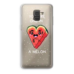 CaseCompany One In A Melon: Samsung Galaxy A8 (2018) Transparant Hoesje