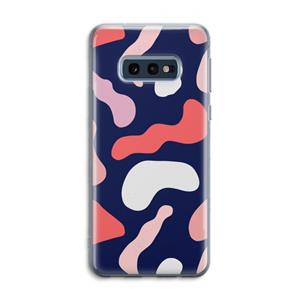 CaseCompany Memphis Shapes Pink: Samsung Galaxy S10e Transparant Hoesje