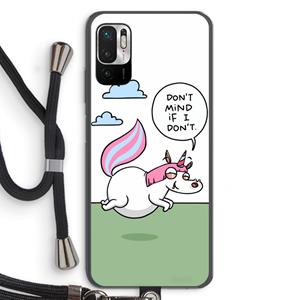 CaseCompany Unicorn: Xiaomi Redmi Note 10 5G Transparant Hoesje met koord