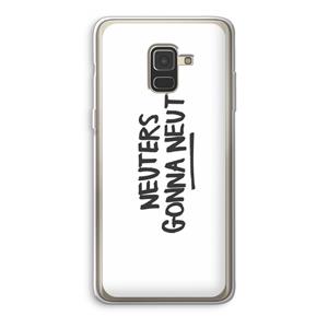 CaseCompany Neuters: Samsung Galaxy A8 (2018) Transparant Hoesje