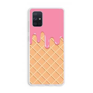 CaseCompany Ice cream: Galaxy A71 Transparant Hoesje