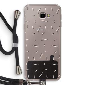 CaseCompany Hipster stripes: Samsung Galaxy J4 Plus Transparant Hoesje met koord