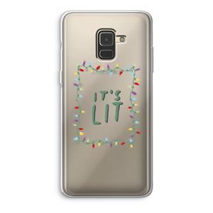 CaseCompany It's Lit: Samsung Galaxy A8 (2018) Transparant Hoesje