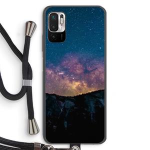 CaseCompany Travel to space: Xiaomi Redmi Note 10 5G Transparant Hoesje met koord