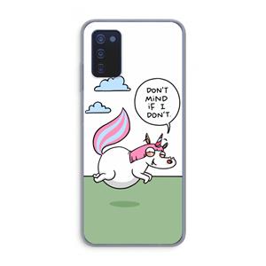 CaseCompany Unicorn: Samsung Galaxy A03s Transparant Hoesje