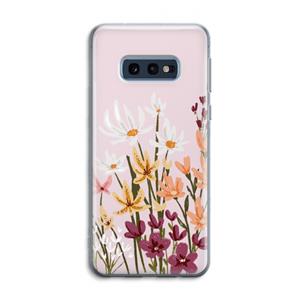 CaseCompany Painted wildflowers: Samsung Galaxy S10e Transparant Hoesje