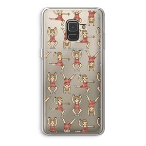 CaseCompany Gymboys: Samsung Galaxy A8 (2018) Transparant Hoesje