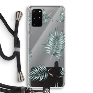 CaseCompany Simple leaves: Samsung Galaxy S20 Plus Transparant Hoesje met koord