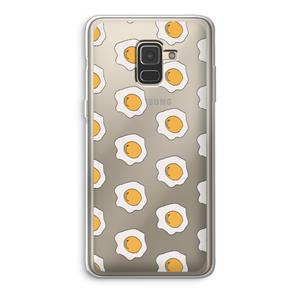 CaseCompany Bacon to my eggs #1: Samsung Galaxy A8 (2018) Transparant Hoesje