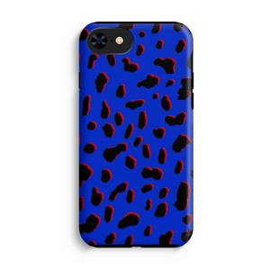 CaseCompany Blue Leopard: iPhone SE 2020 Tough Case